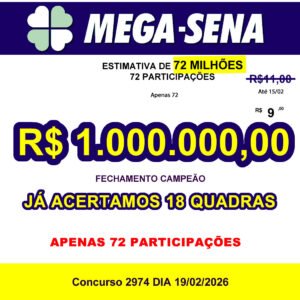 Bolão Mega-Sena 2974