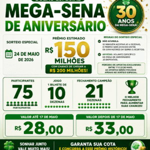 Bolão Mega-Sena 30 ANOS